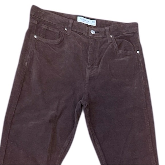 Topshop Women’s Jamie Flare Chocolate Stretch Corduroy Flare pants W30/ 8 - Picture 7 of 10